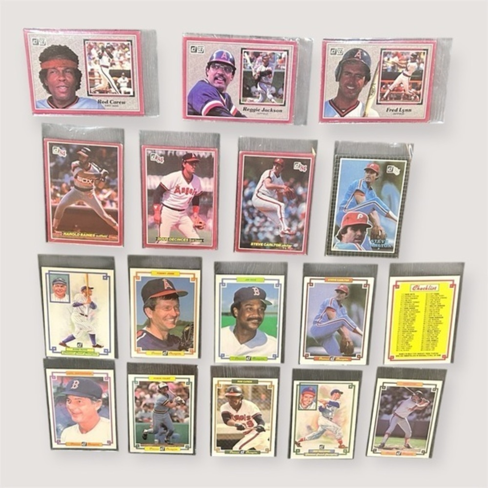 1980s Donruss Card Set with Hall of Famers